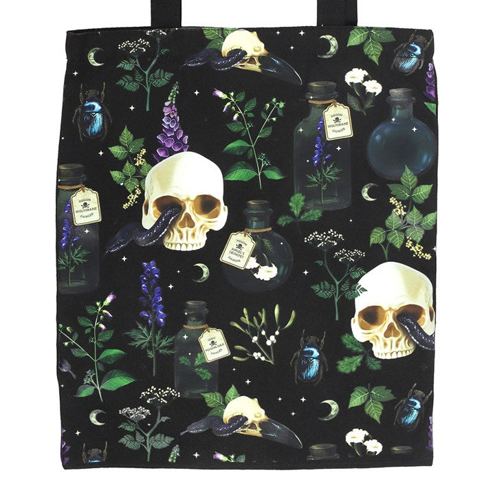 Venom & Vines Print Polycotton Tote Bag 🇬🇧