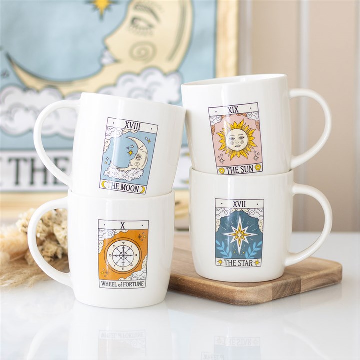 Set of 4 Vintage Tarot Mugs 🇬🇧