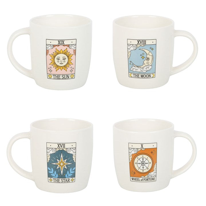 Set of 4 Vintage Tarot Mugs 🇬🇧