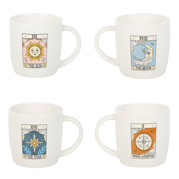 Set of 4 Vintage Tarot Mugs 🇬🇧