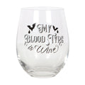 My Blood Type is Wine Stemless Wine Glass 🇬🇧