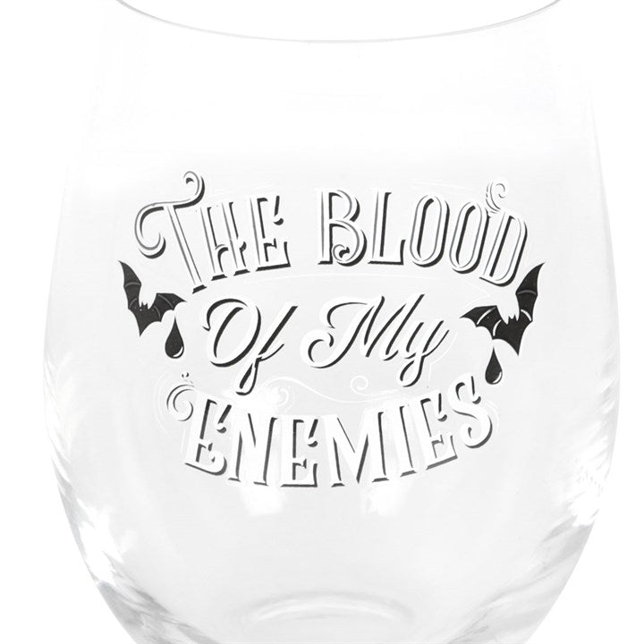 Blood Of My Enemies Stemless Wine Glass 🇬🇧