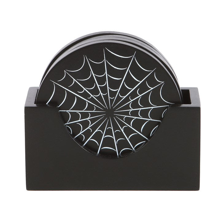 Black Spiderweb Coaster Set 🇬🇧