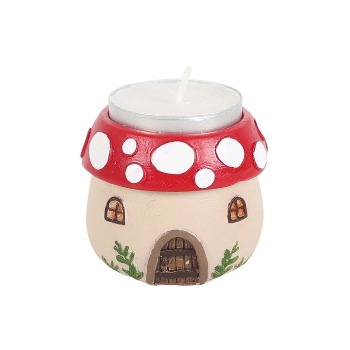 Mushroom House Resin Tealight Holder 🇬🇧