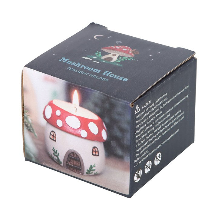 Mushroom House Resin Tealight Holder 🇬🇧