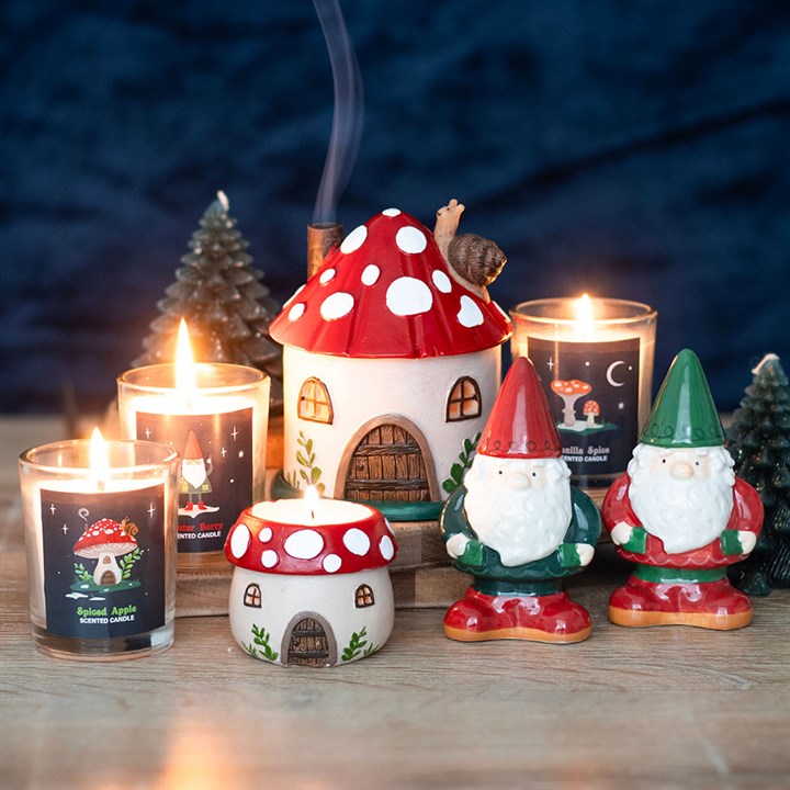 Mushroom House Resin Tealight Holder 🇬🇧