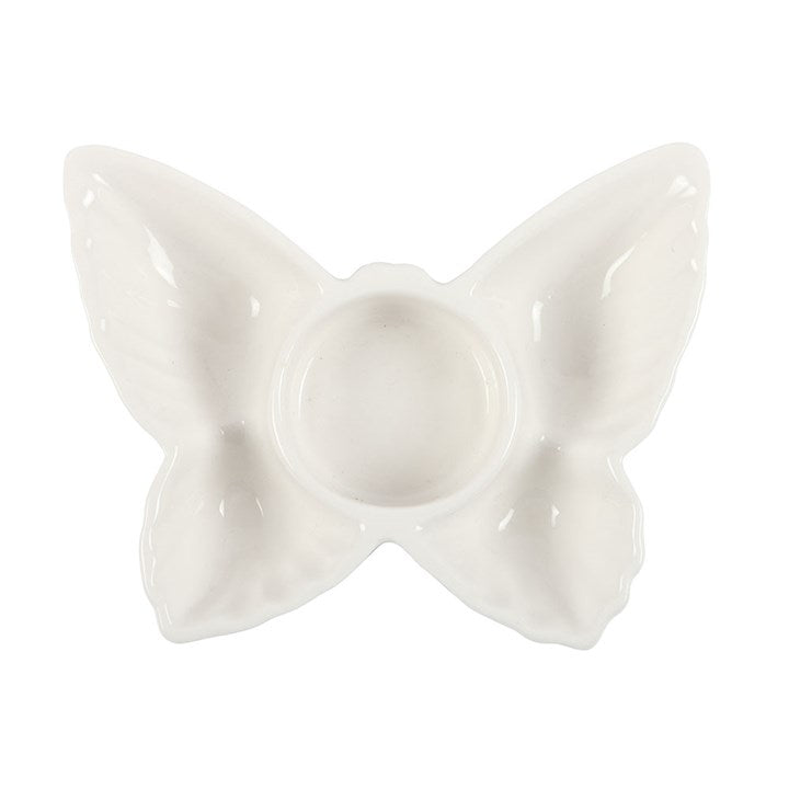 White Butterfly Tealight Candle Holder 🇬🇧