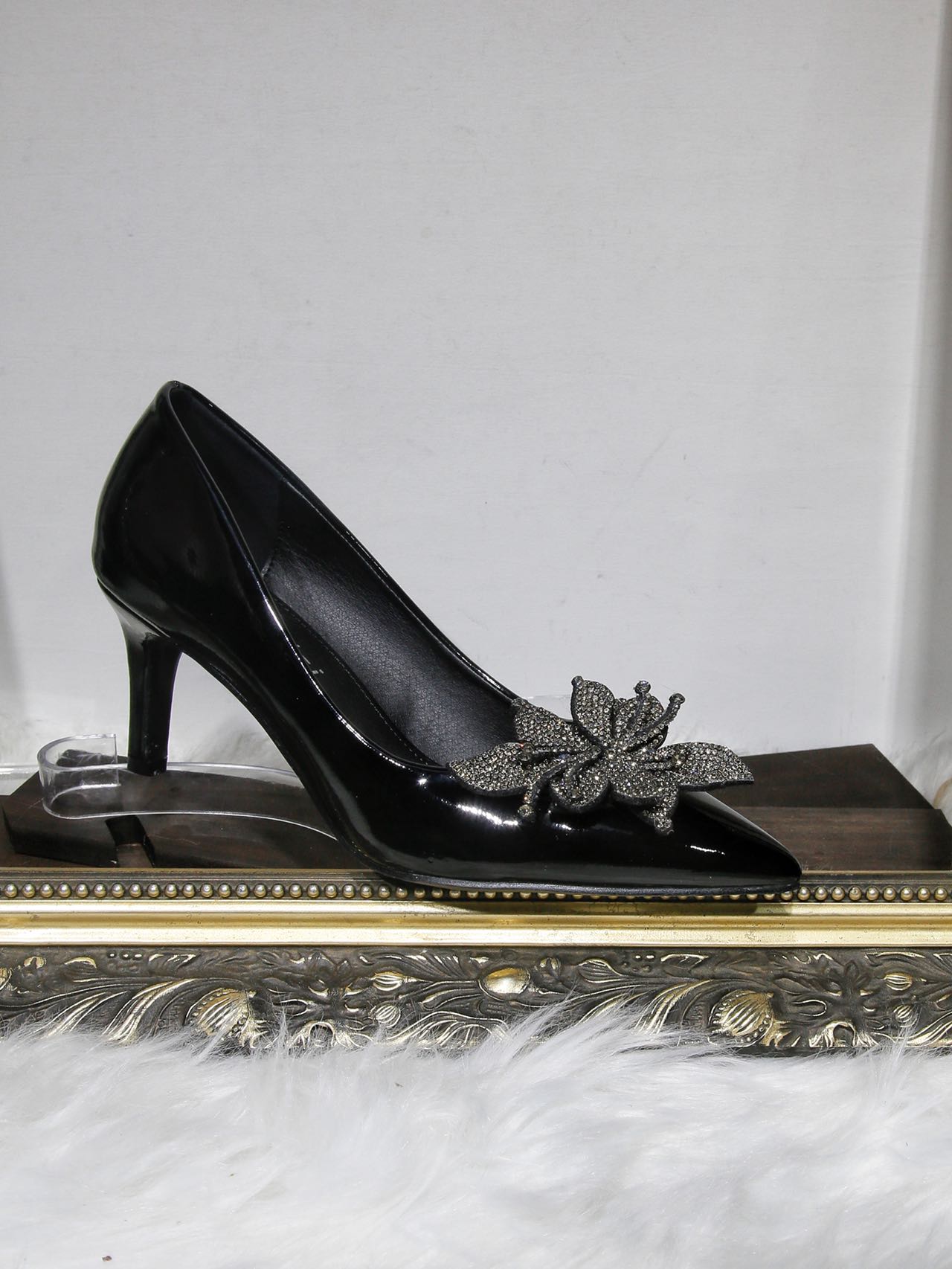 Faux Leather Party High Heels Shoes 🇬🇧