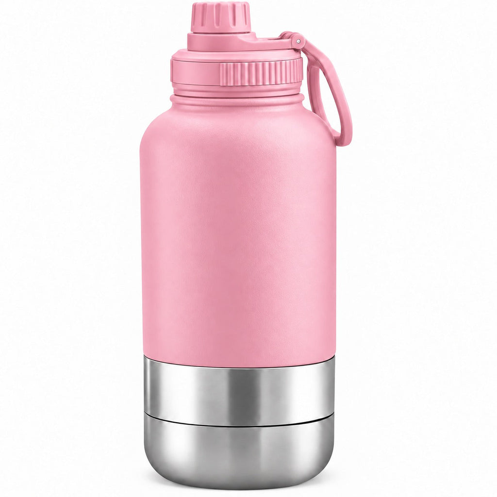 2 Pack Pet Travel Water Bottles Portable Dog Drinking Bottle Black & Pink 🇬🇧