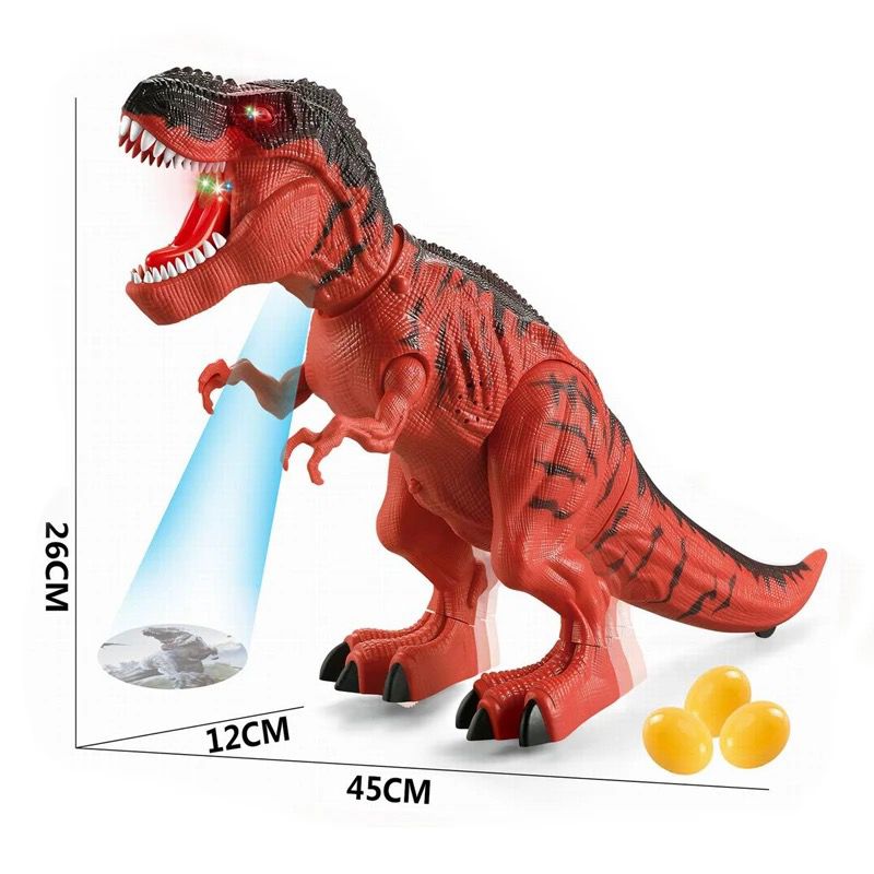 Electric Tyrannosaurus Rex laying eggs with light and music 🇬🇧