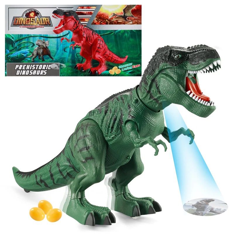 Electric Tyrannosaurus Rex laying eggs with light and music 🇬🇧