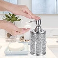 Soap Dispenser Dimond Mirrored crushed crystal (Silver)🇬🇧