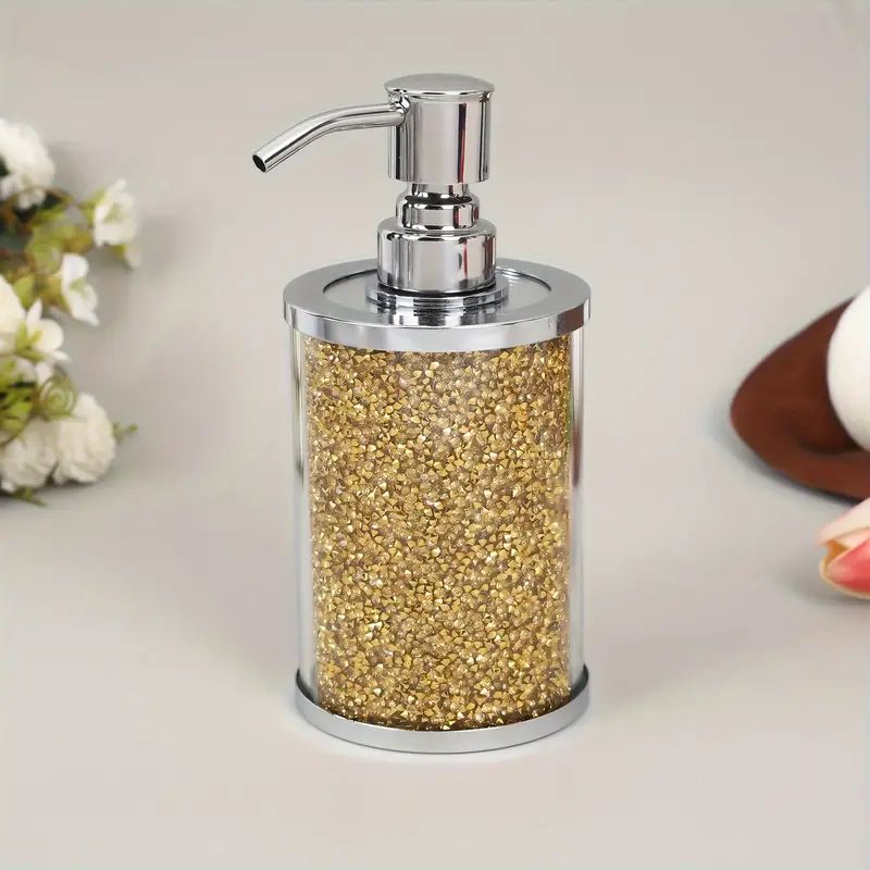 Soap Dispenser Dimond Mirrored crushed crystal (gold)🇬🇧