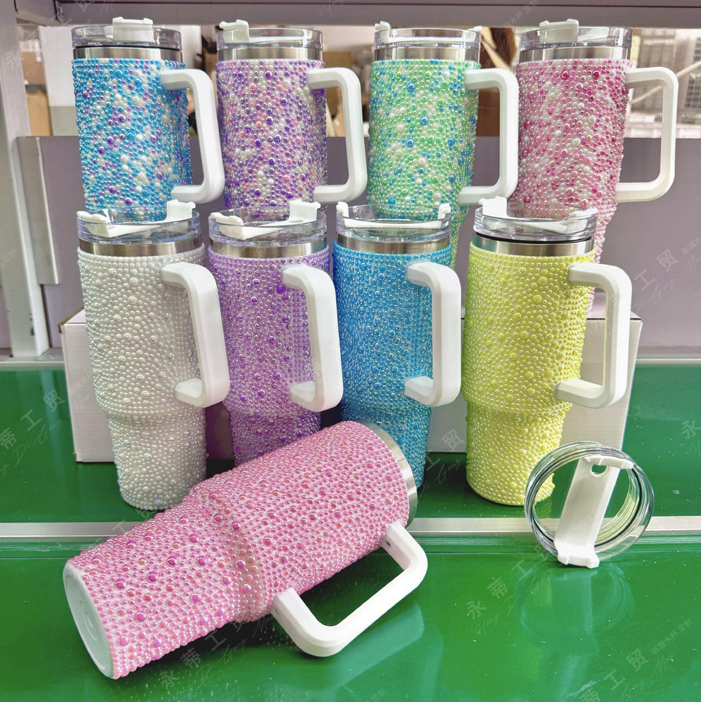1200ml Pearl-Embedded Thermos Mug 🇬🇧