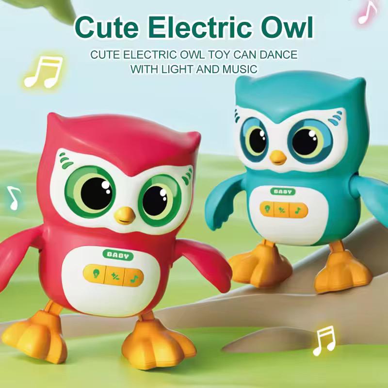 Electric toy, electric animal, dancing owl with buttons 🇬🇧