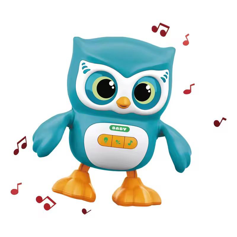 Electric toy, electric animal, dancing owl with buttons 🇬🇧