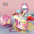 Children's Educational Backpack Schoolbag Baby Pretend Play Toy Dressing Table Set 🇬🇧
