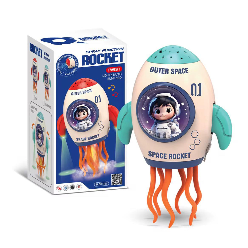 Electric spray dancing rocket (with sound, light, and music) 🇬🇧