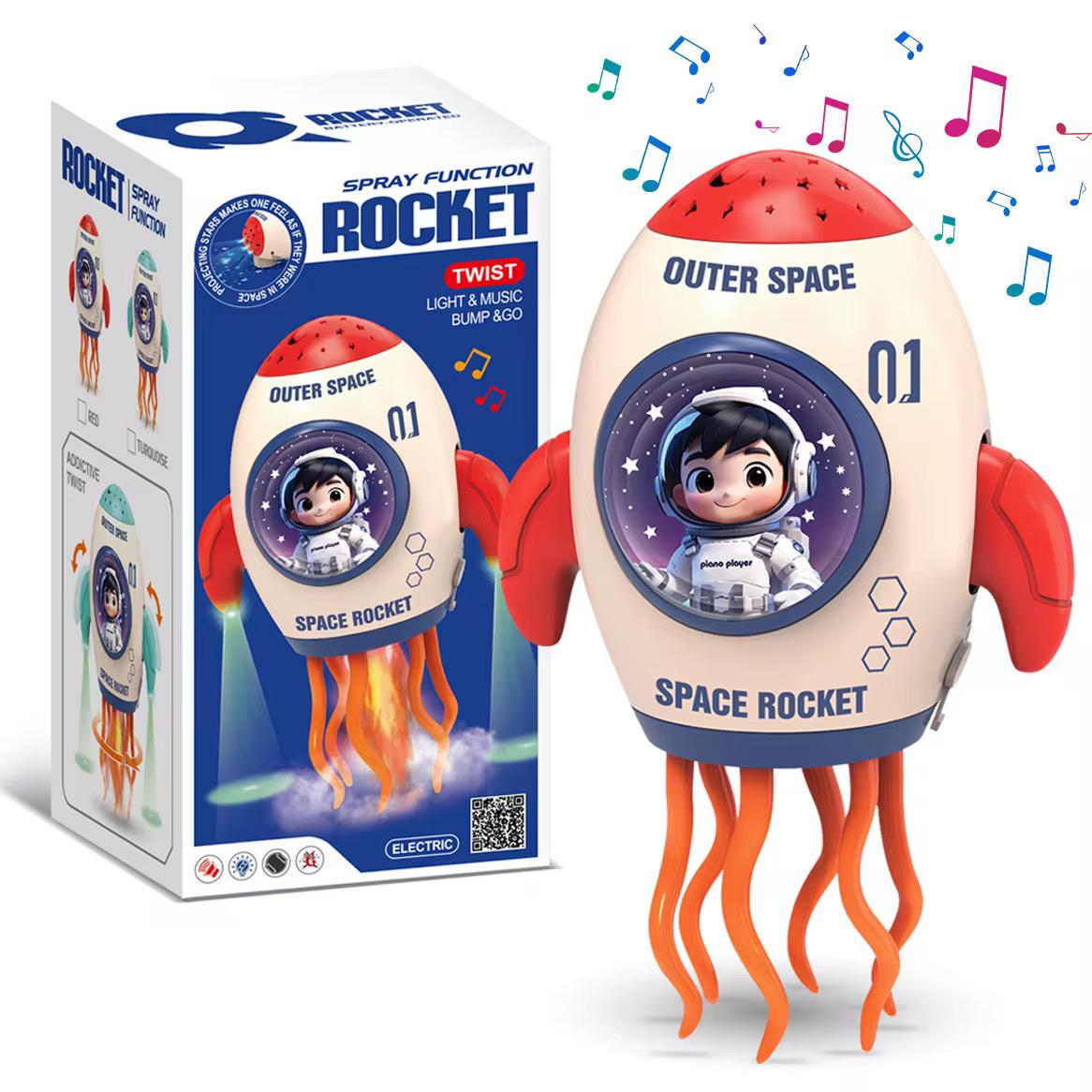 Electric spray dancing rocket (with sound, light, and music) 🇬🇧