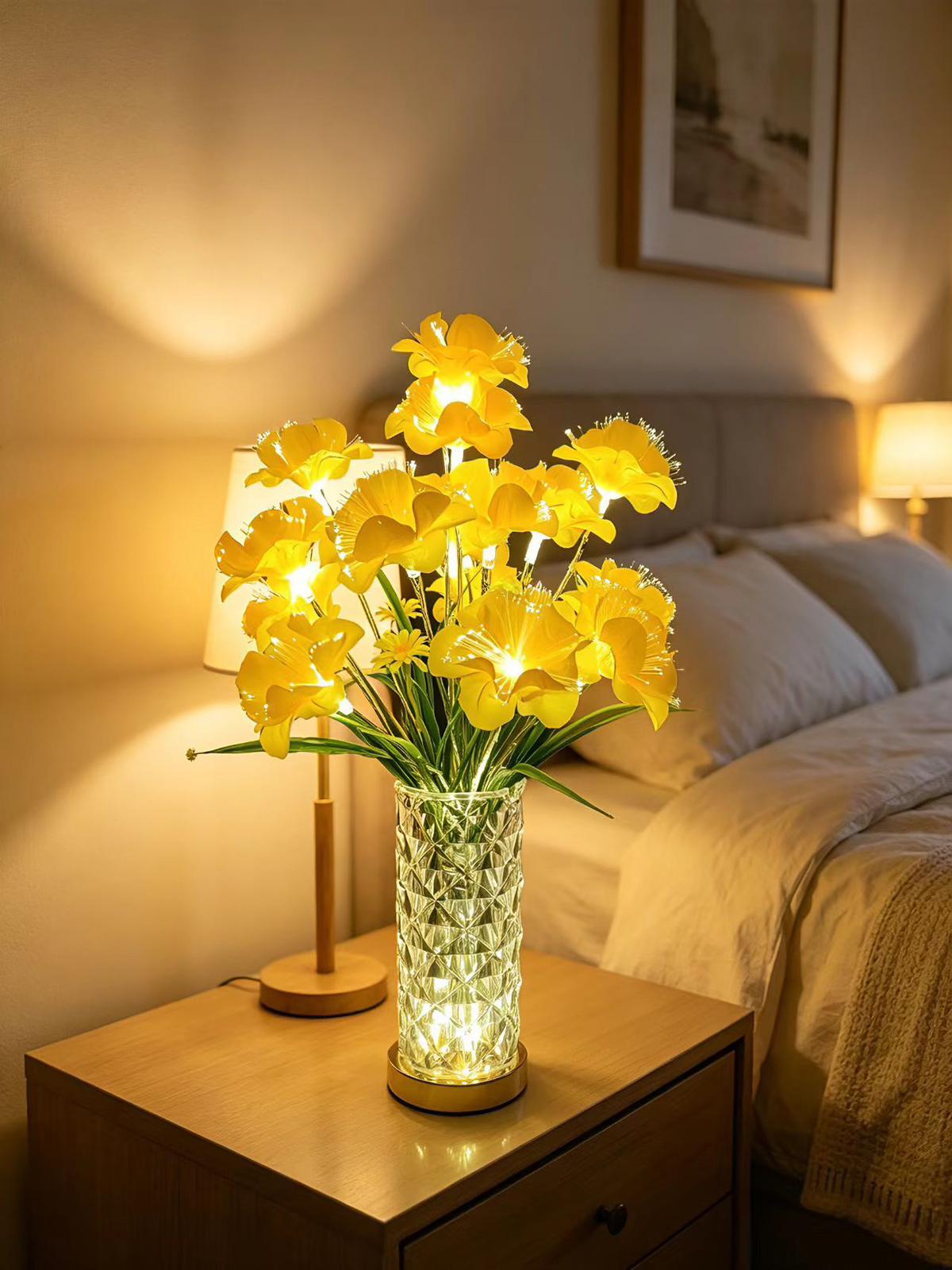 Decorative table lamp flower-like design 🇬🇧