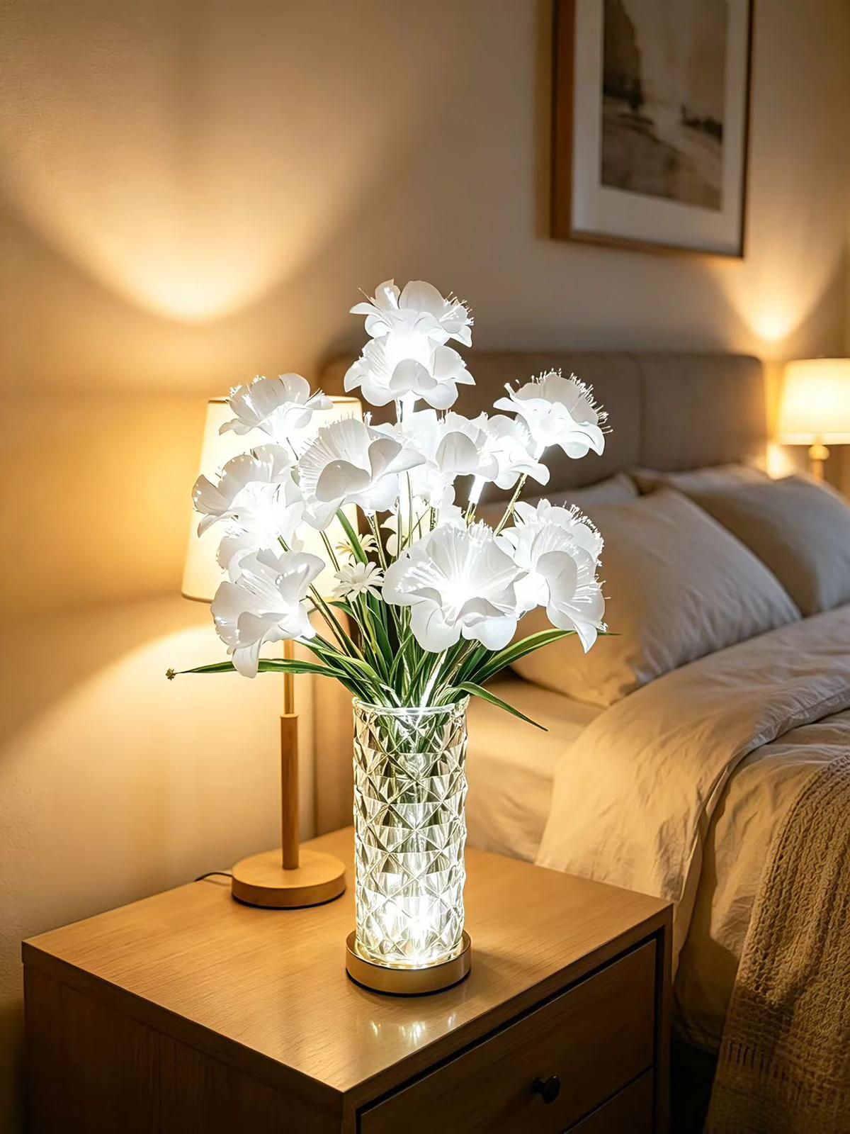 Decorative table lamp flower-like design 🇬🇧