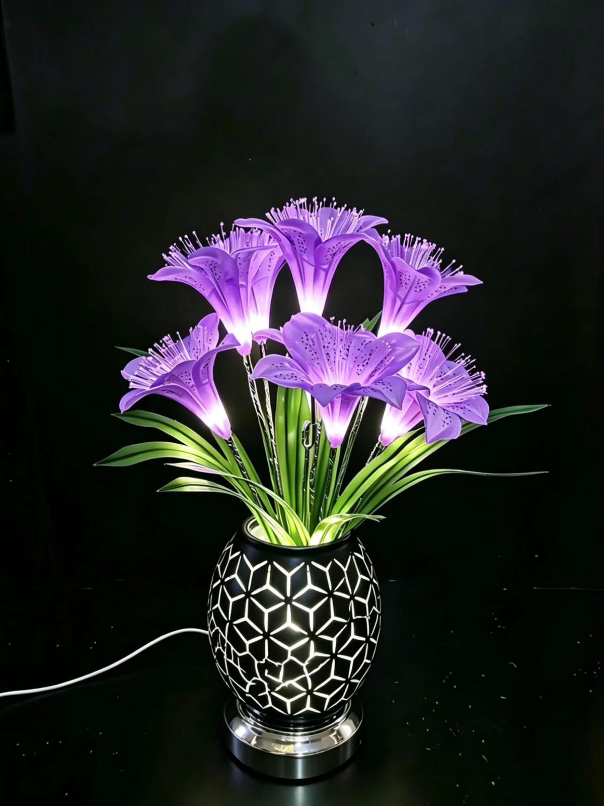 Decorative table lamp flower-like design 🇬🇧