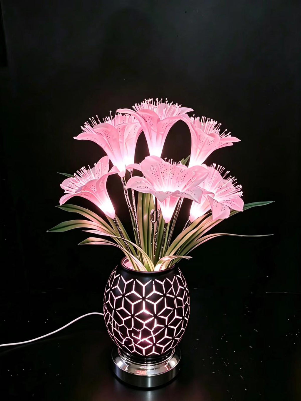 Decorative table lamp flower-like design 🇬🇧