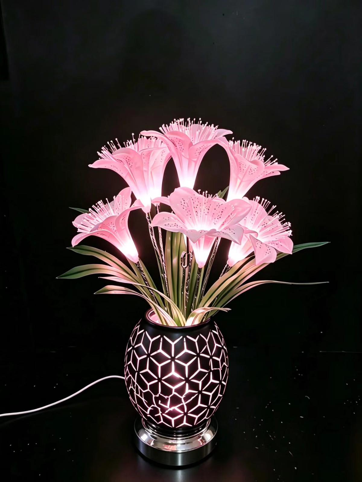 Decorative table lamp flower-like design 🇬🇧
