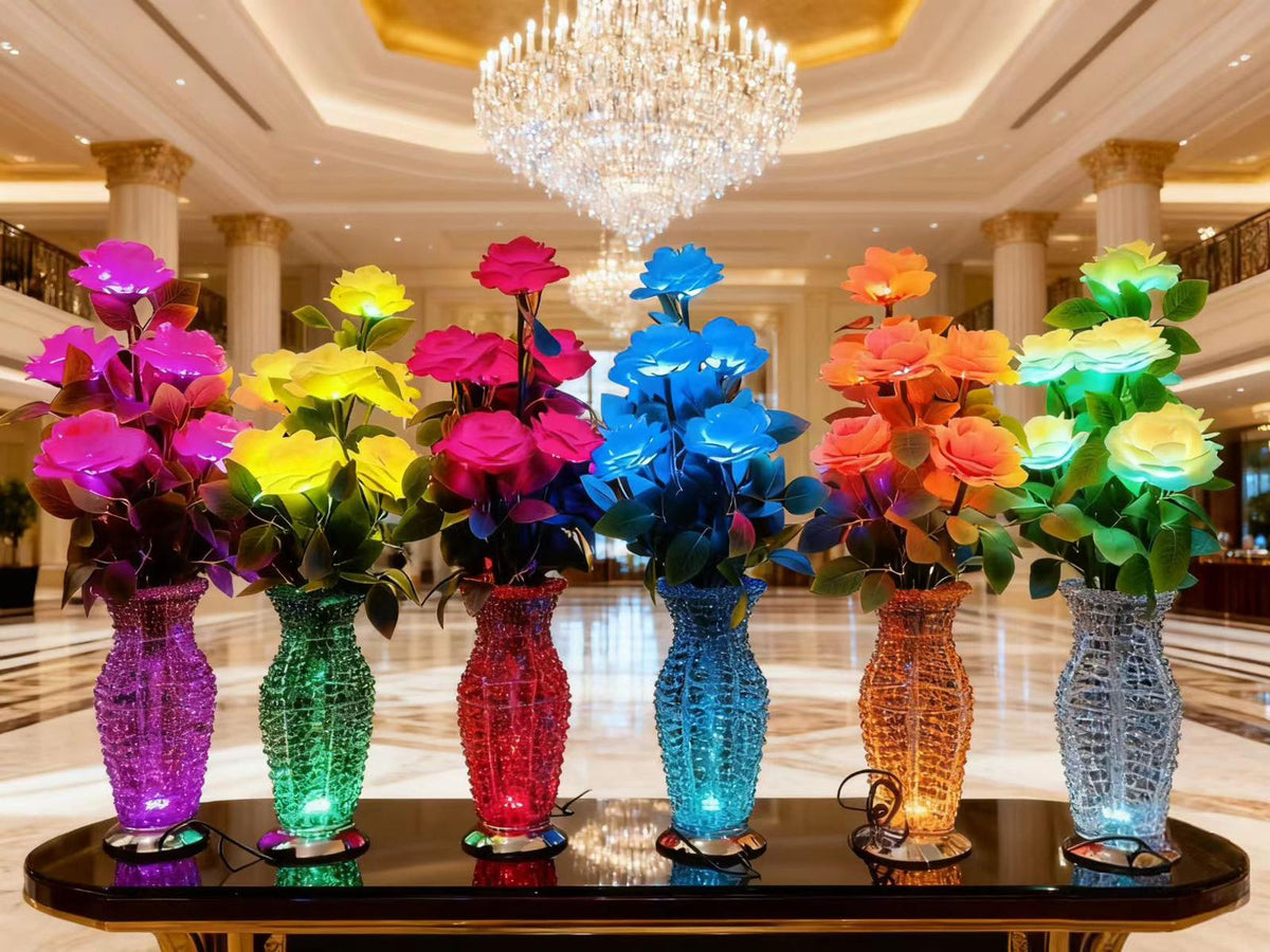 Decorative table lamp flower-like design 70cm light 🇬🇧