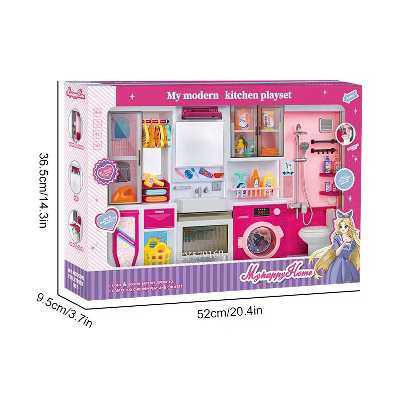 Bathroom playhouse toys full set 🇬🇧