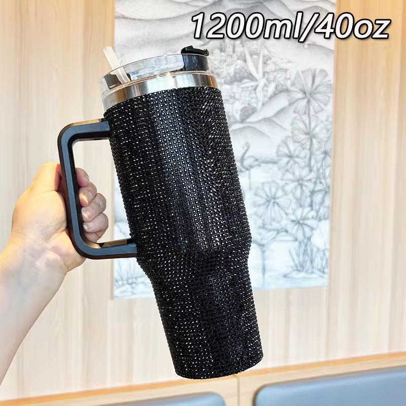 1200ml Rhinestone-Embellished Thermos Mug 🇬🇧