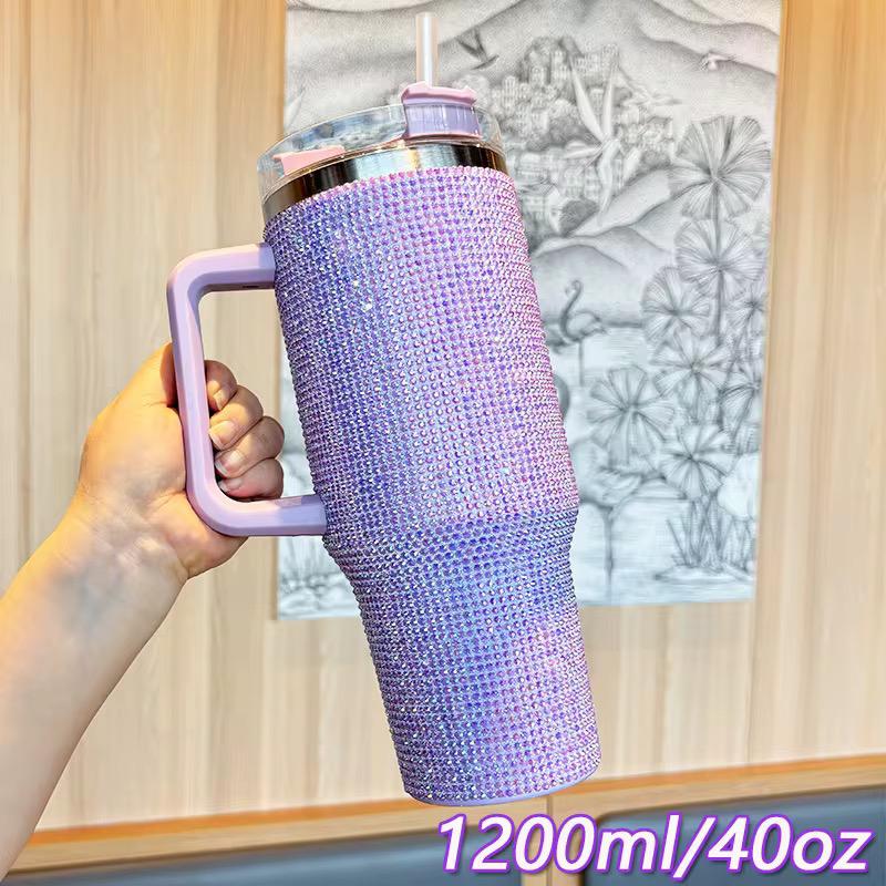 1200ml Rhinestone-Embellished Thermos Mug 🇬🇧