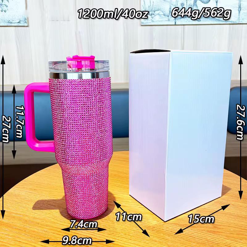 1200ml Rhinestone-Embellished Thermos Mug 🇬🇧