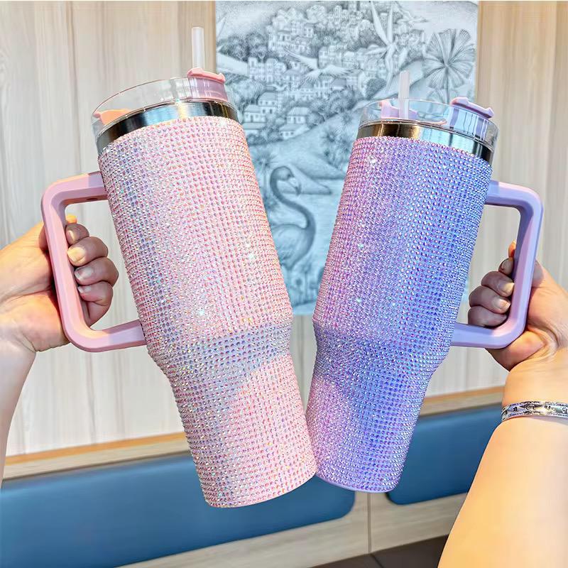 1200ml Rhinestone-Embellished Thermos Mug 🇬🇧