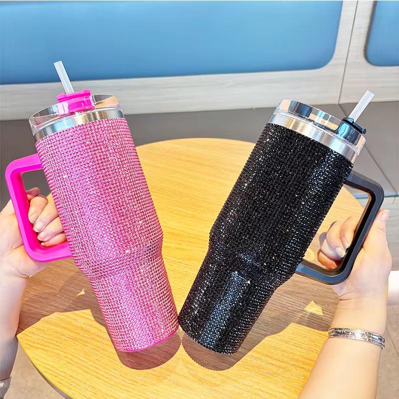1200ml Rhinestone-Embellished Thermos Mug 🇬🇧