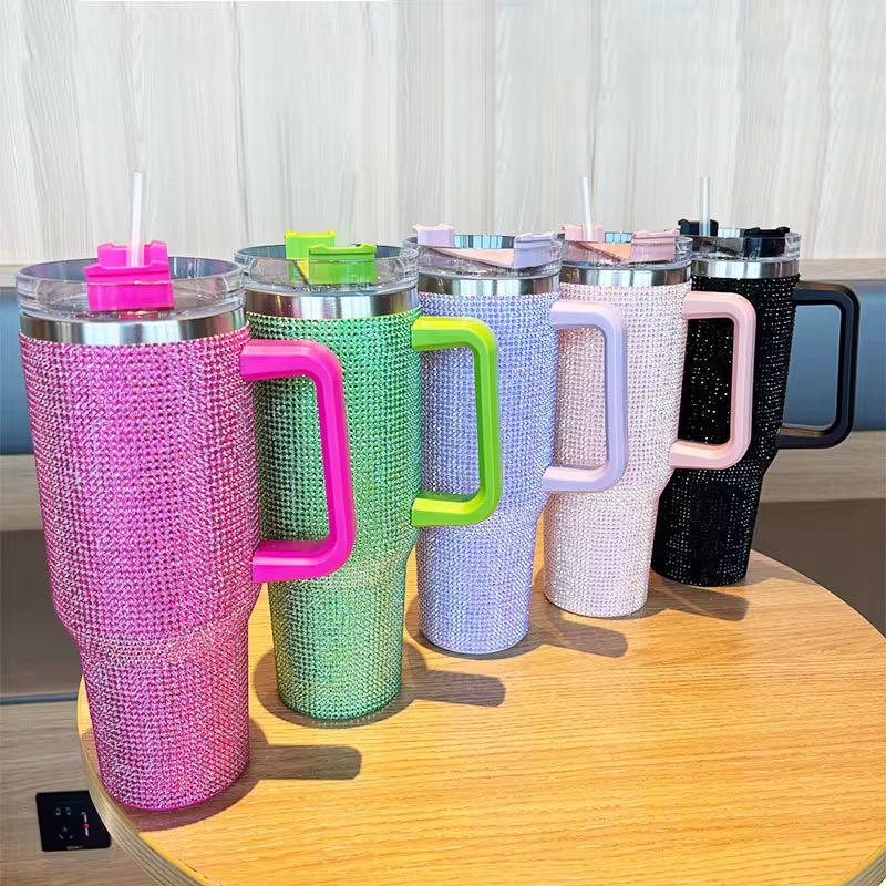 1200ml Rhinestone-Embellished Thermos Mug 🇬🇧