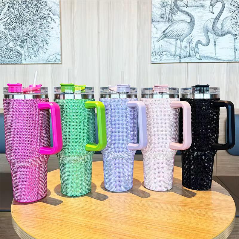 1200ml Rhinestone-Embellished Thermos Mug 🇬🇧