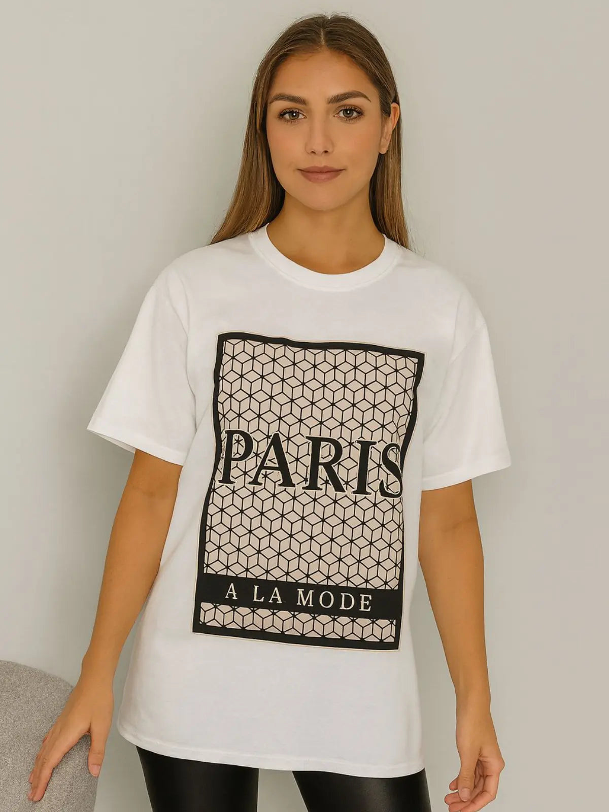 Ladies Paris A LA Mode Oversized T Shirt 🇬🇧
