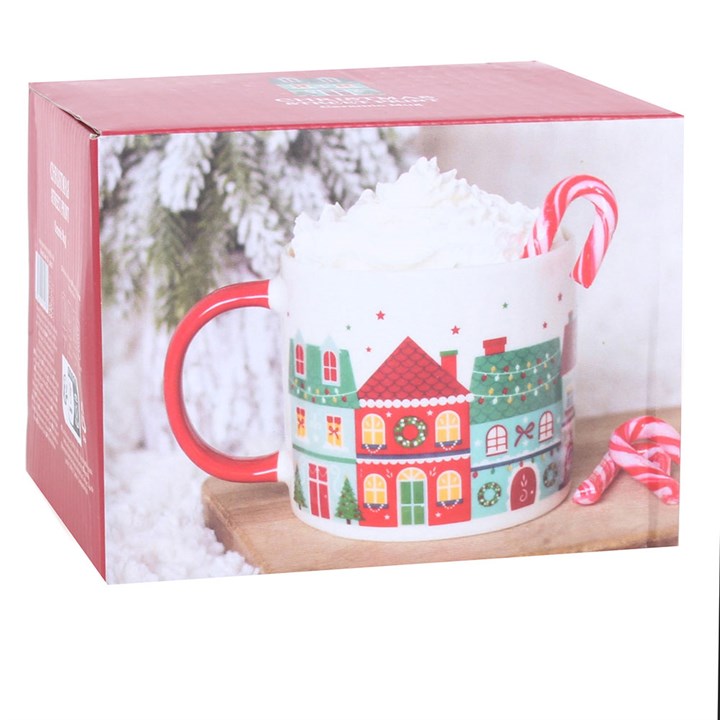 Christmas Street Print Mug 🇬🇧