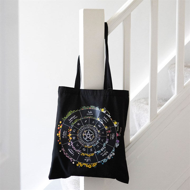 Wheel of the Year Polycotton Tote Bag 🇬🇧