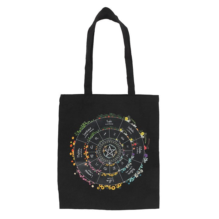 Wheel of the Year Polycotton Tote Bag 🇬🇧