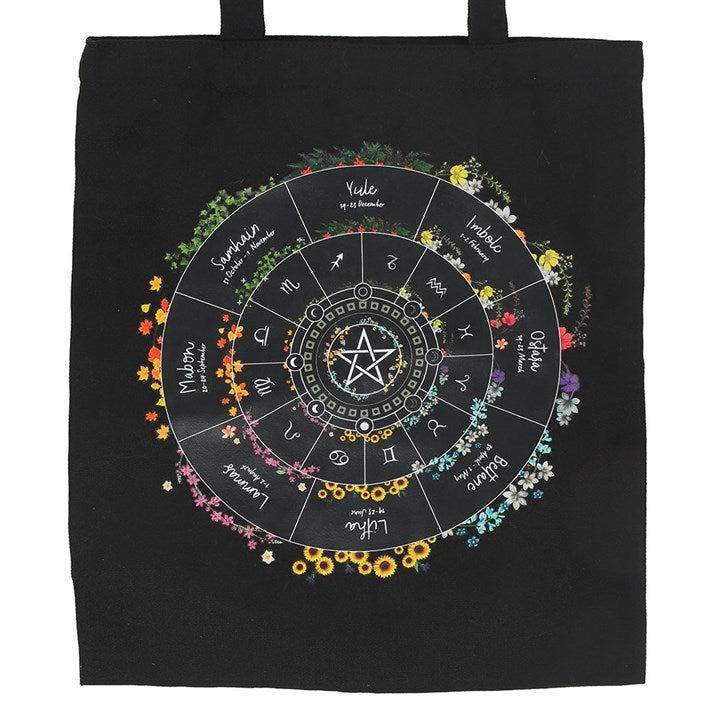 Wheel of the Year Polycotton Tote Bag 🇬🇧
