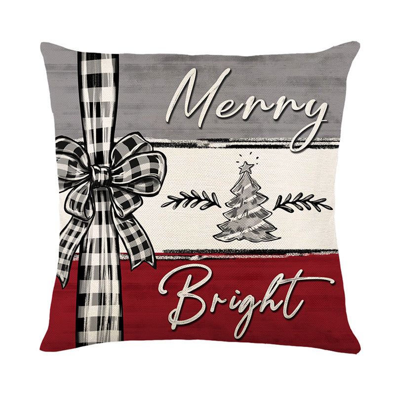 Christmas Cushion Cover Pillowcase Merry Christmas Decor For Home 🇬🇧