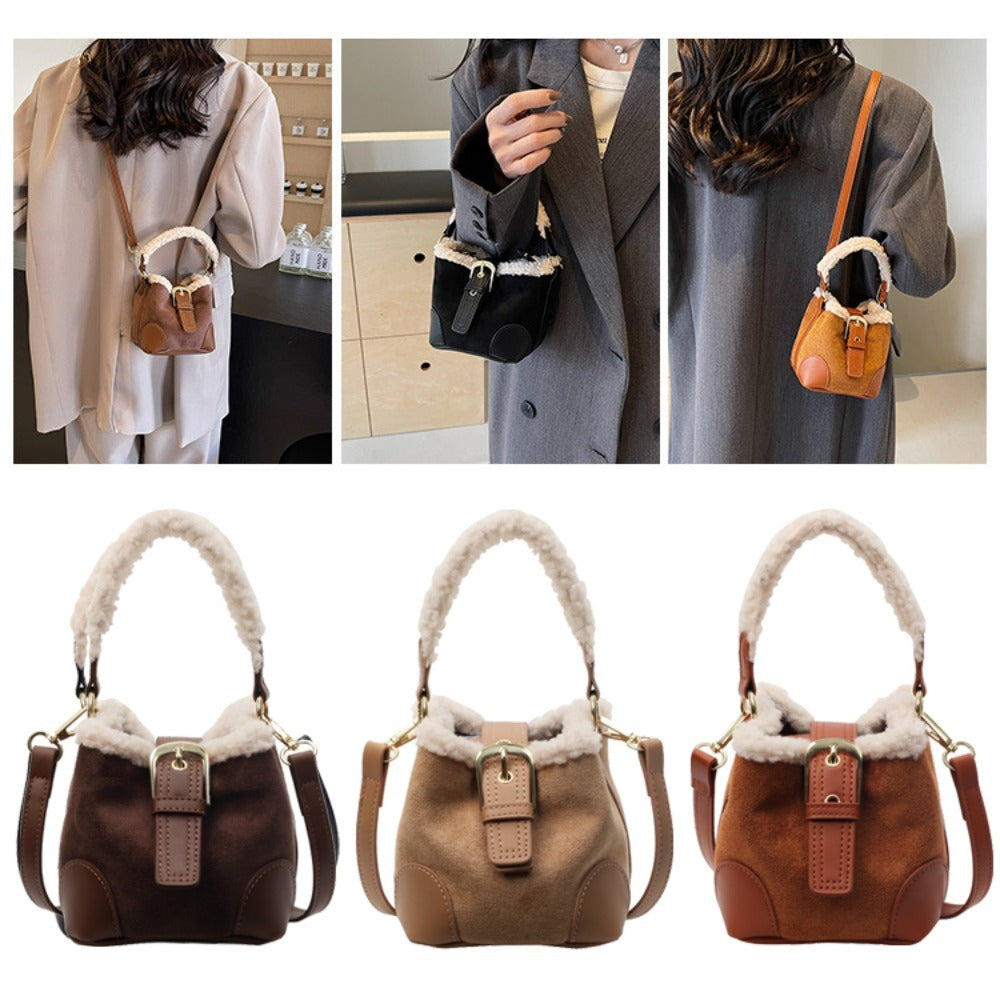 Crossbody Bags Women Shoulder Bag Casual Retro Plush Bag Versatile Plush Designer Bags Purse And Handbags Female Bags 🇨🇳