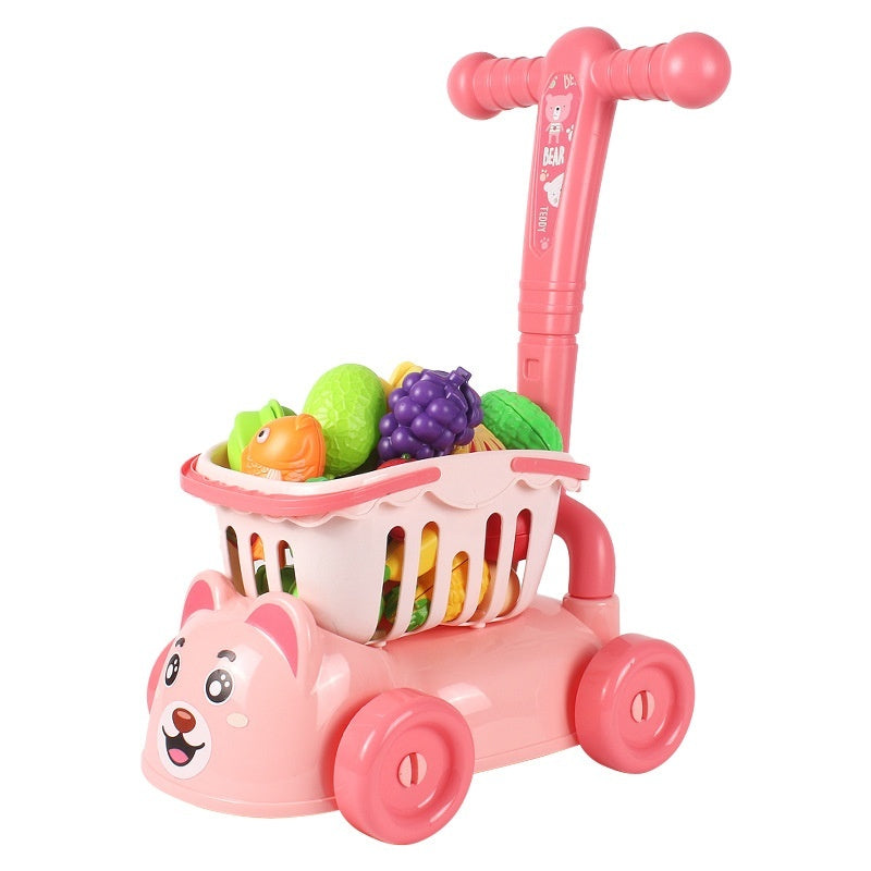 Children's Supermarket Kitchen Toy Simulation Trolley 🇨🇳