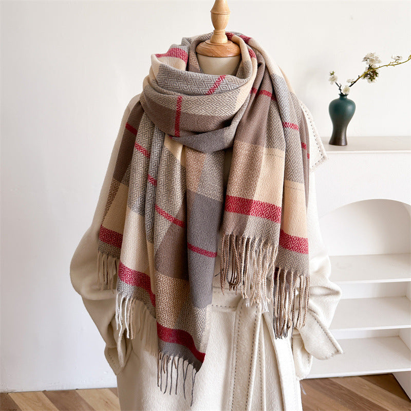 Unisex Autumn And Winter All-matching Tassel Scarf 🇨🇳