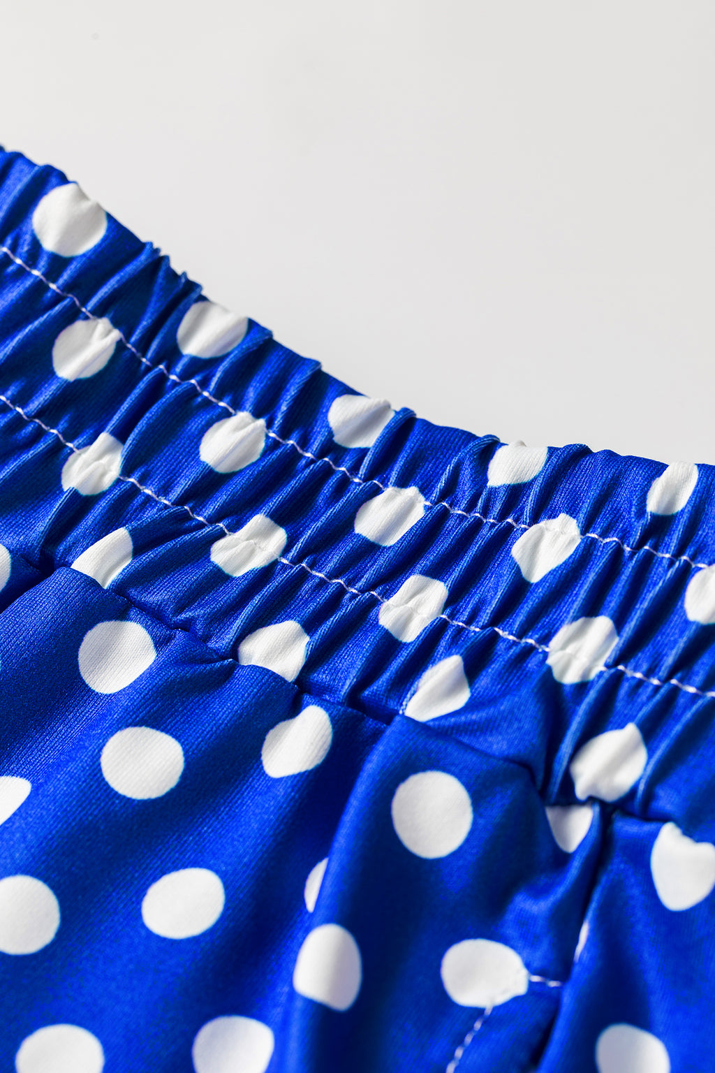 Blue Polka Dot Print Slim Tank Loose Pants 2pcs Outfit 🇺🇸