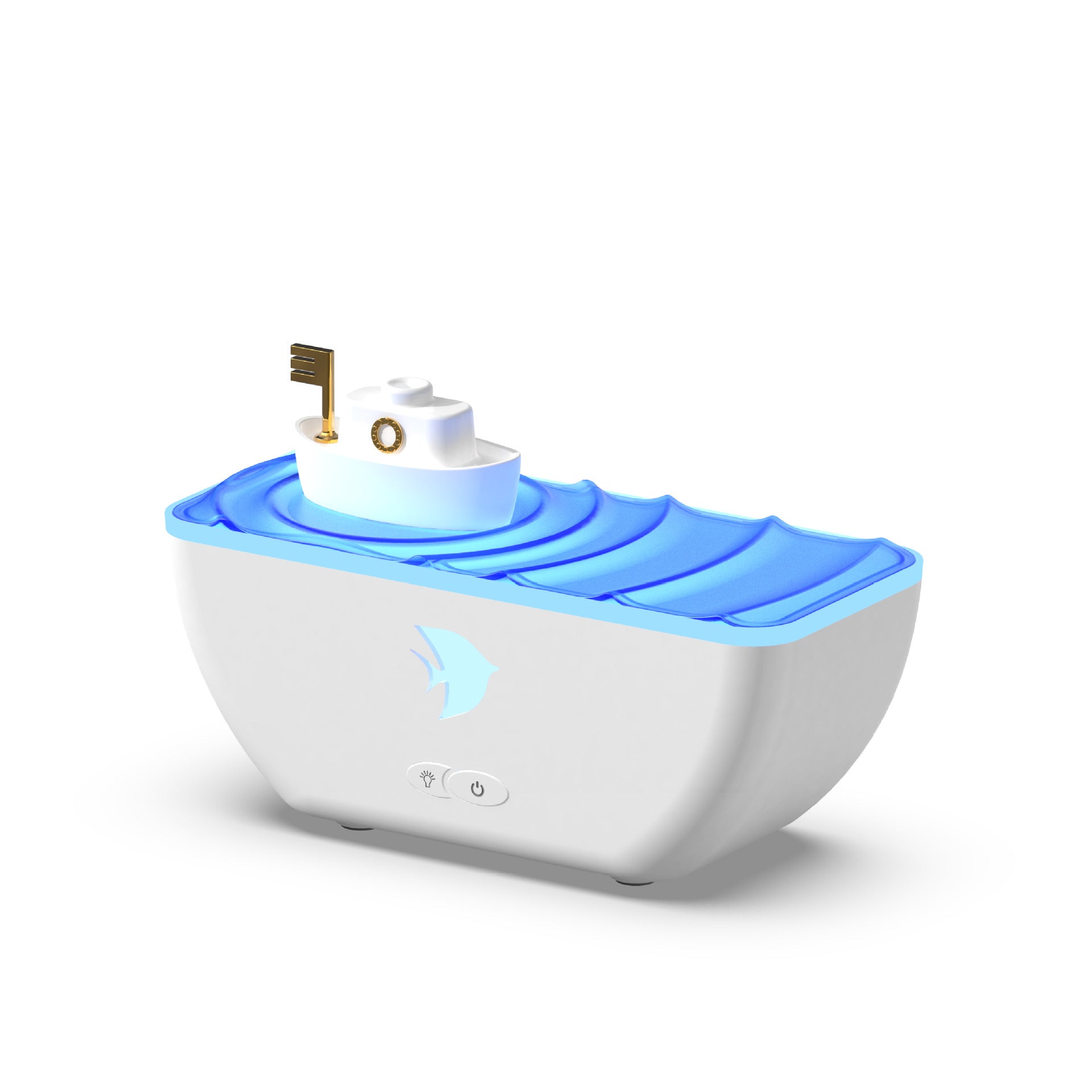 Ship Aroma Diffuser Gradient Colorful Night Lamp Humidifier 🇨🇳