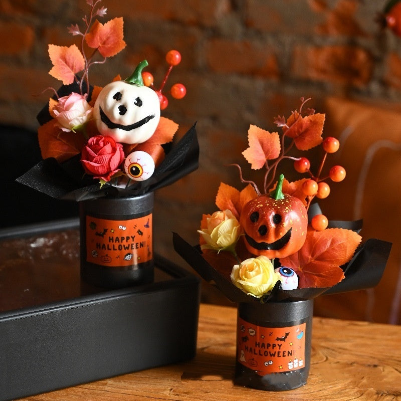 Halloween Pumpkin Simulation Bouquet Grimace Ornaments 🇨🇳