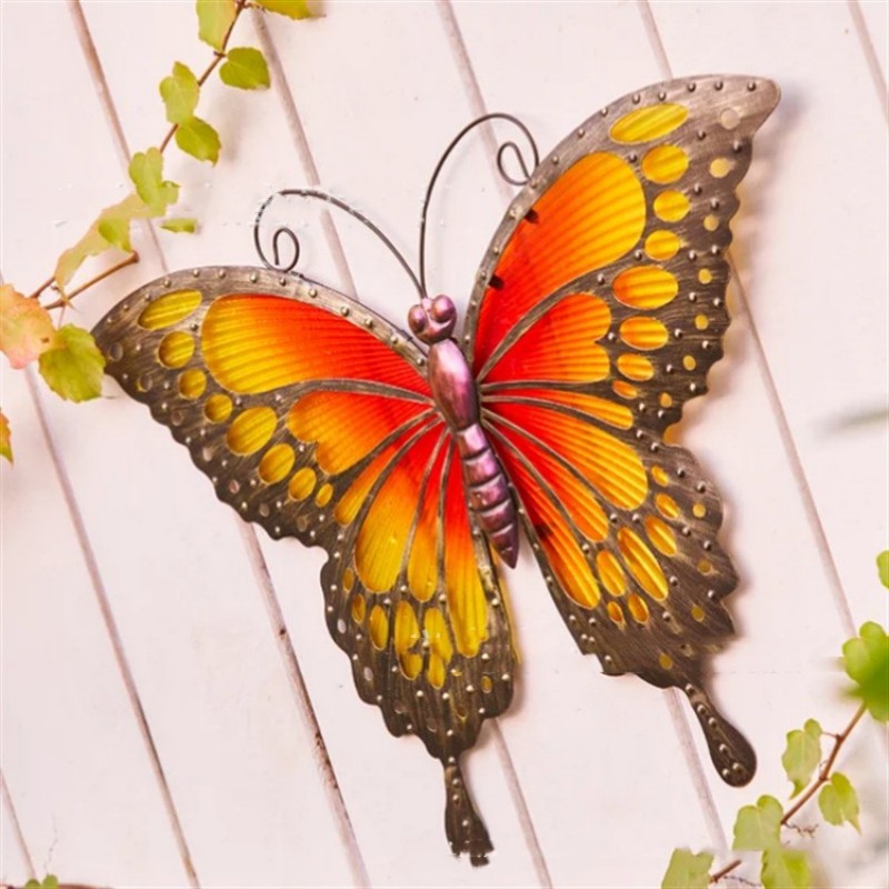 Blue Butterfly Garden Outdoor Wall Decorations 🇨🇳